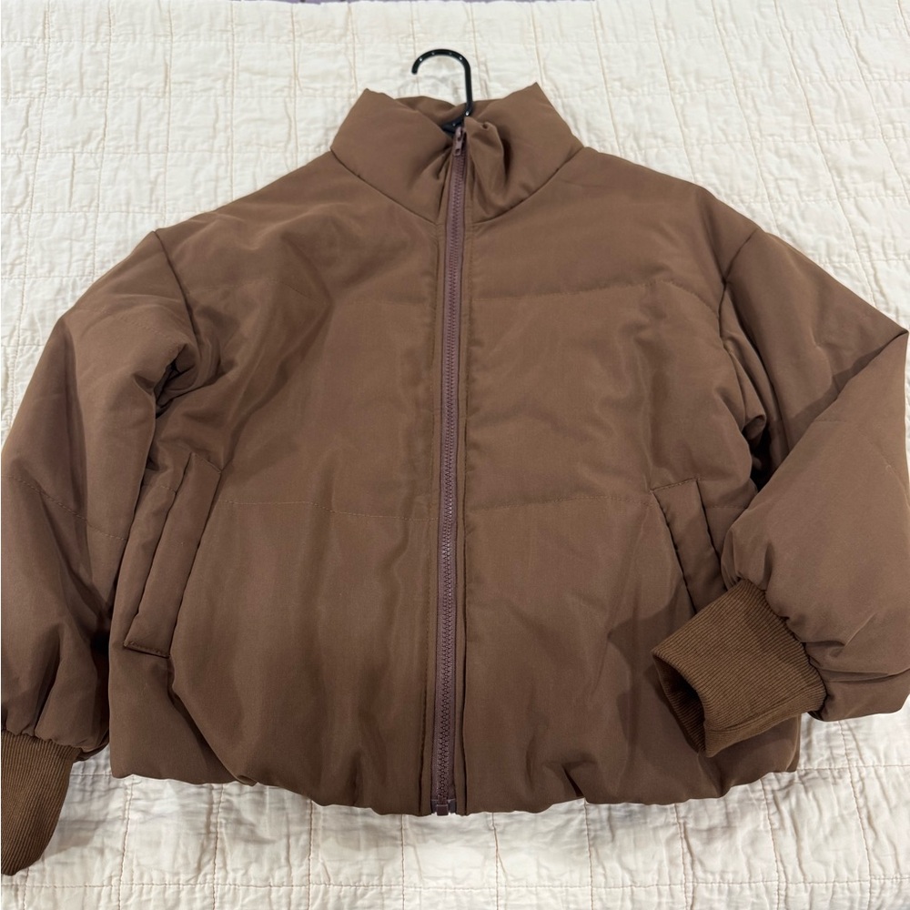 Never worn Brown Puffer Jacket